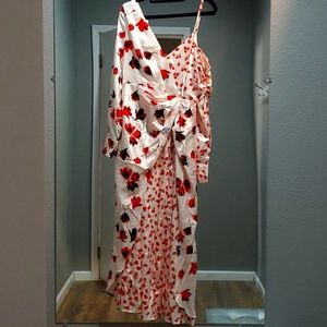 o.p.t. Floral Cream Dress